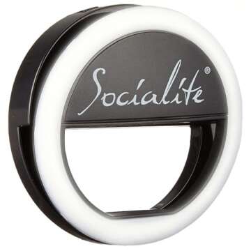 Socialite Selfie Ring Light for Cell Phones – Portable Lighting