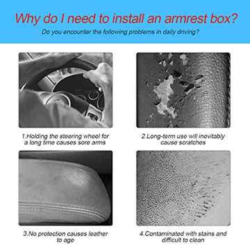 8sanlione Center Console Cushion Pad/Cover, 11.4"x7.4" Furry Armrest Cover for Cars, Vehicles, SUVs, Premium Sheepskin Wool, Car Interior Accessories for Women(Pink)