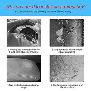 8sanlione Center Console Cushion Pad/Cover, 11.4"x7.4" Furry Armrest Cover for Cars, Vehicles, SUVs, Premium Sheepskin Wool, Car Interior Accessories for Women(Pink)