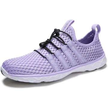 DLGJPA Women's Quick Dry Water Shoes for Beach Sports