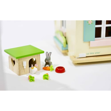 Bunny & Guinea Wooden Play Set for Imaginative Play