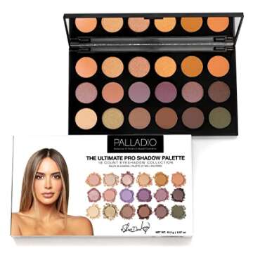 Palladio Pro Eyeshadow Palette - 18 Shades by Shannon De Lima