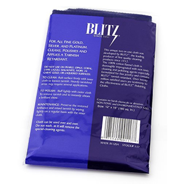 Blitz Jewelry Cleaning Cloth - Eco-Friendly Shine for All Jewelry Types