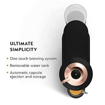Nespresso Vertuo Coffee and Espresso Maker, Machine Only, Black Matte Rose Gold