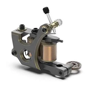 STIGMA Tattoo Machine CNC Carved from Italy Handmade Tattoo Coil Machine Gun 10 Wrap Coils for Liner M320