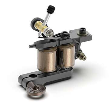 STIGMA Tattoo Machine CNC Carved from Italy Handmade Tattoo Coil Machine Gun 10 Wrap Coils for Liner M320