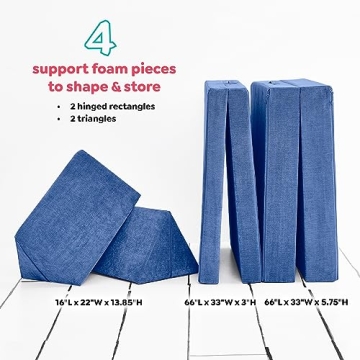 YOURIGAMI Kids Play Couch for Imaginative Fun and Comfort