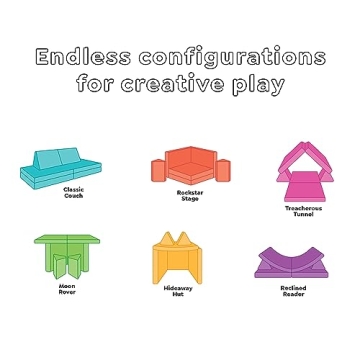 YOURIGAMI Kids Play Couch for Imaginative Fun and Comfort