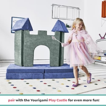 YOURIGAMI Kids Play Couch for Imaginative Fun and Comfort