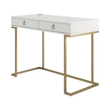 CosmoLiving by Cosmopolitan Camila Writing Desk, White