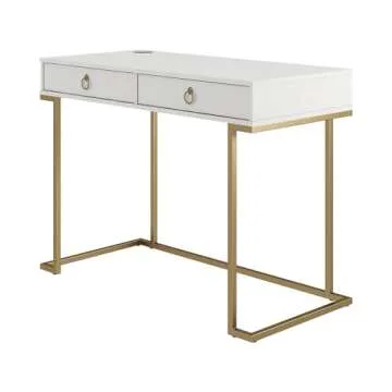CosmoLiving by Cosmopolitan Camila Writing Desk, White