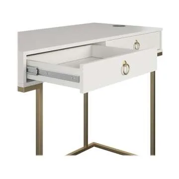 CosmoLiving by Cosmopolitan Camila Writing Desk, White