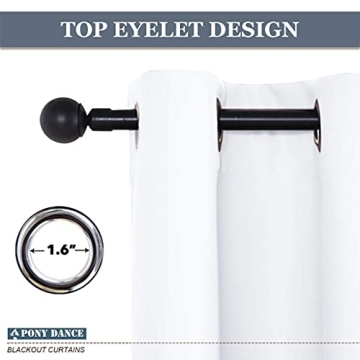 Elegant PONY DANCE White Short Curtains for Home Decor