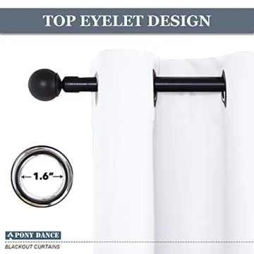 Elegant PONY DANCE White Short Curtains for Home Decor