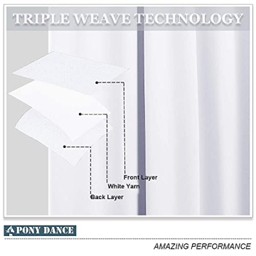 Elegant PONY DANCE White Short Curtains for Home Decor