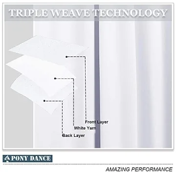 Elegant PONY DANCE White Short Curtains for Home Decor