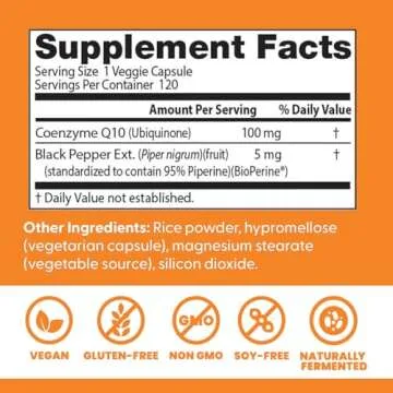 Doctor's Best High Absorption CoQ10 Vegan Supplement 100mg