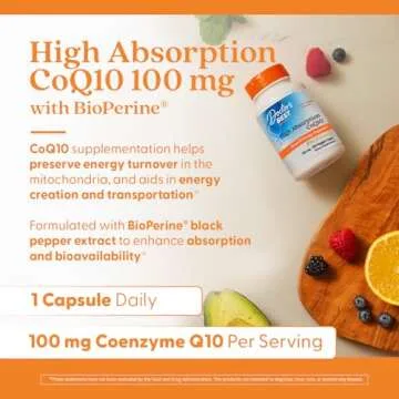 Doctor's Best High Absorption CoQ10 Vegan Supplement 100mg