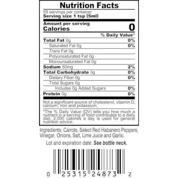 Marie Sharp's Original Hot Habanero Hot Sauce | 10 oz