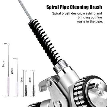 17pcs Multi-Purpose Spray Gun Cleaning Kit,Nylon Brushes Paint Gun Cleaning Kit Mini Brushes & Needl...