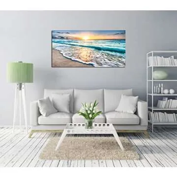 Baisuart S02250 Canvas Print Stretched Ocean Wall Art