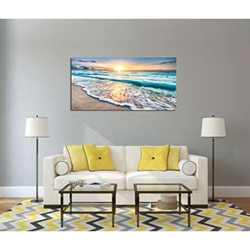 Baisuart S02250 Canvas Print Stretched Ocean Wall Art