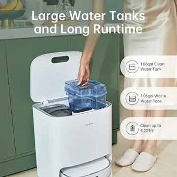 Dreametech W10 Robot Vacuum Cleaner and Mop with Advanced LiDAR