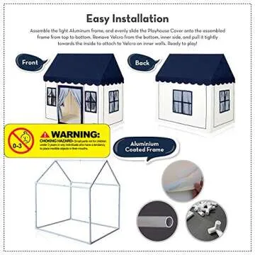 PETITE MAISON Kids Play House Tent - Fun & Easy to Assemble