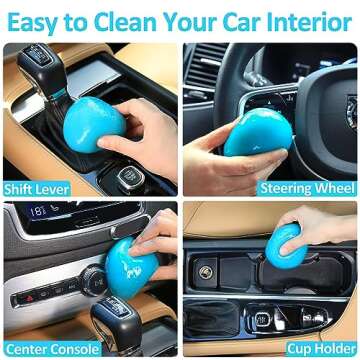 KAR4KLEANER Car Cleaning Gel for Car Cleaning Putty Kit Slime Car Interior Cleaner Dust Auto Car Accessories Christmas Stocking Stuffers Gifts for Men Women White Elephant Gifts for Adults Teens Blue