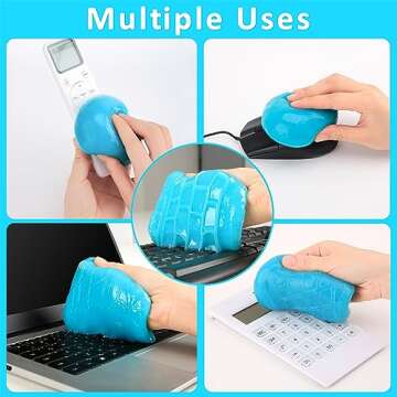 KAR4KLEANER Car Cleaning Gel for Car Cleaning Putty Kit Slime Car Interior Cleaner Dust Auto Car Accessories Christmas Stocking Stuffers Gifts for Men Women White Elephant Gifts for Adults Teens Blue