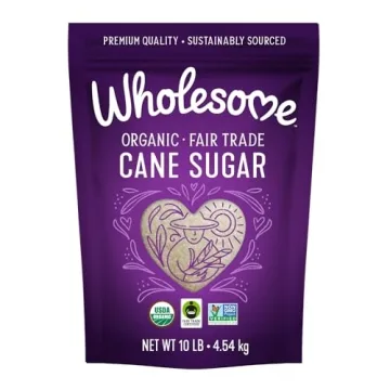 Wholesome Sweeteners 10-Pound Organic Cane Sugar - Fair Trade & Non-GMO