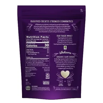 Organic Cane Sugar 10lb - Fair Trade & Non-GMO