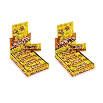 De la Rosa Pulparindo 40 Pack Tamarind Candy (Mango) - Sweet and Tangy Treat