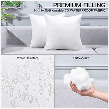 OTOSTAR Outdoor Pillow Inserts – Waterproof & Stylish
