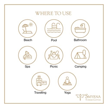 SMYRNA Turkish Beach Towel - Oversized Quick Dry Sand Free