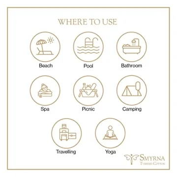 SMYRNA Turkish Beach Towel - Oversized Quick Dry Sand Free