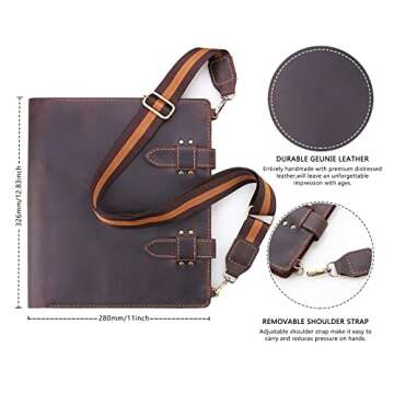 Robrasim Handmade Leather Sketchbook Cover for Artists