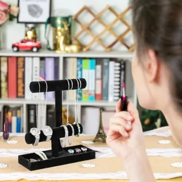 ByKen Velvet Jewelry Organizer Bracelet Holder Necklace Holder