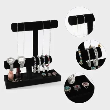 ByKen Velvet Jewelry Organizer Bracelet Holder Necklace Holder