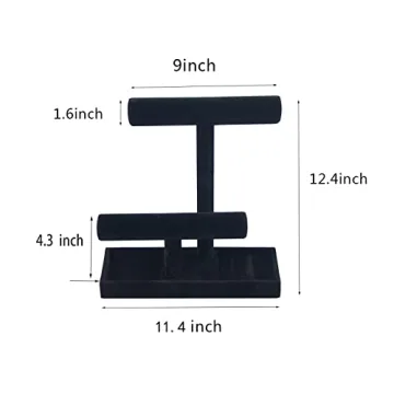 ByKen Velvet Jewelry Organizer Bracelet Holder Necklace Holder