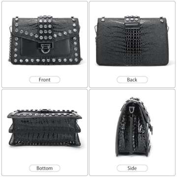 Trendy DIUY Crocodile Print Shoulder Bag for Women