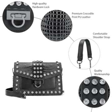 Trendy DIUY Crocodile Print Shoulder Bag for Women