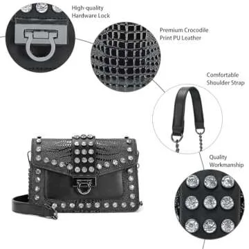 Trendy DIUY Crocodile Print Shoulder Bag for Women