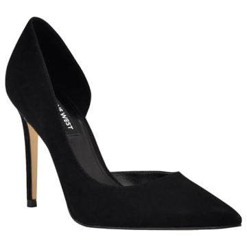 Nine West FOLOWE Black Suede Pump Stylish Comfort