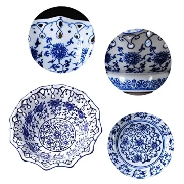 Elegant Blue and White Porcelain Fruit Bowl for Any Occasion