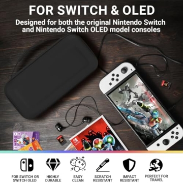 Orzly Carry Case for Nintendo Switch - Stylish Protection and Storage