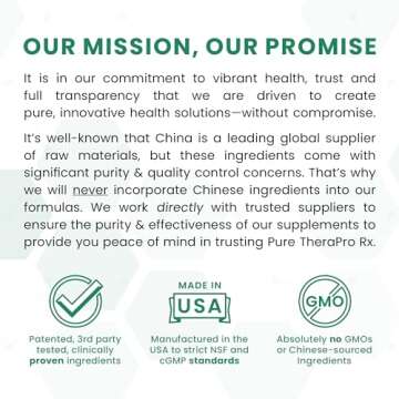 Pure TheraPro Rx Bio Boron, 5mg/Capsule, 180 Capsules, Bororganic Glycine Boron Supplements for Men & Women, Vegan Mineral Supplements for Bones, Cardiovascular Function & Immunity Support