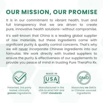 Pure TheraPro Rx Bio Boron, 5mg/Capsule, 180 Capsules, Bororganic Glycine Boron Supplements for Men & Women, Vegan Mineral Supplements for Bones, Cardiovascular Function & Immunity Support