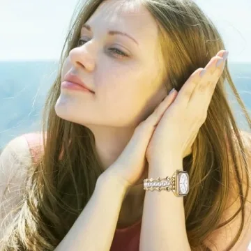 Stylish YONWORTH Pearl Beaded Band for Apple Watch