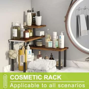 BMOSU Kitchen Corner Shelf - Sturdy Countertop Organizer